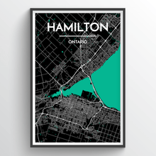 Hamilton City Map Prints - Point Two Designs