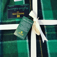 Green & Black Plaid Wool Blanket