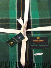 Green & Black Plaid Wool Blanket