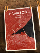 Hamilton City Map Prints - Point Two Designs
