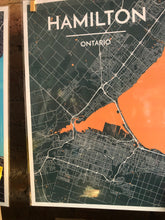 Hamilton City Map Prints - Point Two Designs