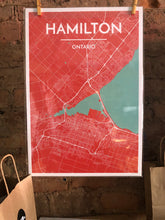 Hamilton City Map Prints - Point Two Designs