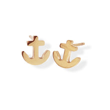 Rose Gold Anchor Stud