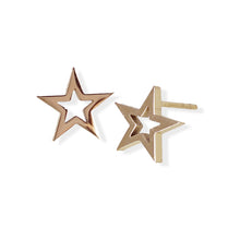 Rose Gold Star Stud
